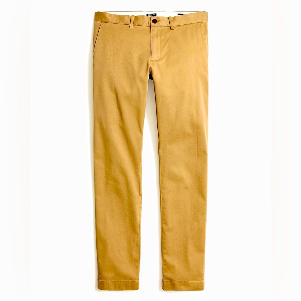 J Crew Slim-fit flex chino pant Walnut khaki 33 W x 32 L *NWT*